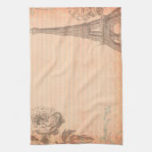 パリフランスエッフェルタワーシャブキッチン皿タオル キッチンタオル (縦)