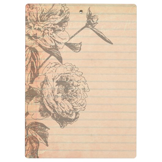 パリフランスエッフェルタワーシャブモノグラムクリップボード クリップボード (裏面)