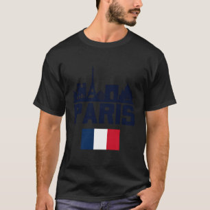 パリフランスエッフェルタワースカイラインパリ Tシャツ