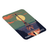 パリフランスエッフェルタワートラベルアート マグネット (右側)