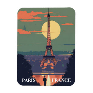 パリフランスエッフェルタワートラベルアート マグネット