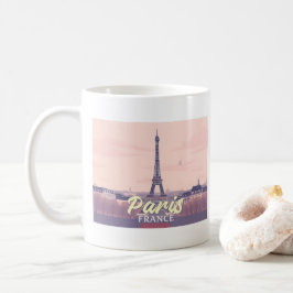パリフランスエッフェルタワーパステルトラベルデザイン コーヒーマグカップ