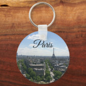 パリフランスエッフェルタワービューキーチェーン キーホルダー (正面)