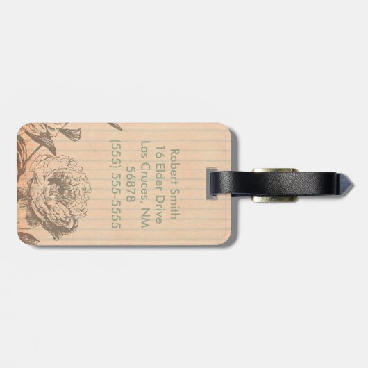 パリフランスエッフェルタワーモノグラムラゲージタグ ラゲッジタグ (裏面横)