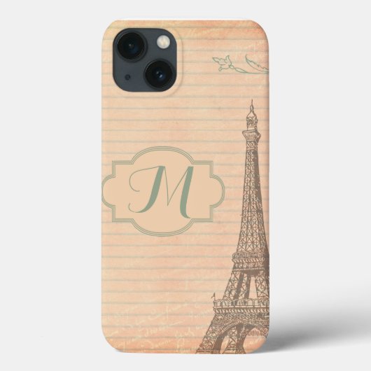 パリフランスエッフェルタワーモノグラムIPADエアーケース Case-Mate iPhoneケース (裏面)