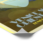 パリフランスエッフェルタワーヴィンテージオリエ表現ント ポスター (角)