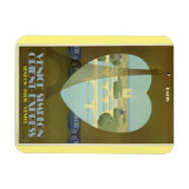 パリフランスエッフェルタワーヴィンテージオリエ表現ント マグネット (横)