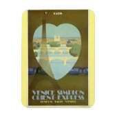 パリフランスエッフェルタワーヴィンテージオリエ表現ント マグネット (縦)