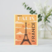 パリフランスエッフェルタワー旅行はがき ポストカード (スタンド正面)