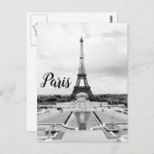 パリフランスエッフェルタワー葉書 ポストカード (正面/裏面)
