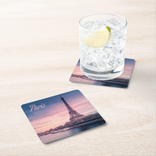 パリフランスエッフェルタワー スクエアペーパーコースター (インサイチュ)