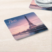 パリフランスエッフェルタワー スクエアペーパーコースター (アングル)