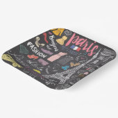 パリフランスエッフェルタワー ペーパープレート (傾斜あり)