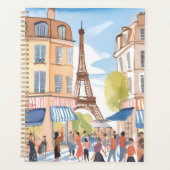 パリフランスエッフェルタワー | 水彩ヨーロッパ プランナー手帳 (正面)