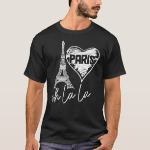 パリフランスオラエッフェルタワーハートかわいい1 Tシャツ