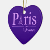 パリフランスオーナメント、両面 セラミックオーナメント (左)