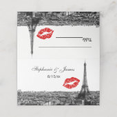 パリフランスカイラインレッドキス#1 BWエスコートカード プレイスカード (外部開封)