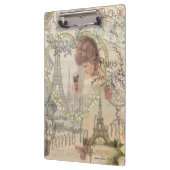 パリフランスガールかわいらしエッフェル クリップボード (左)