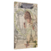 パリフランスガールかわいらしエッフェル クリップボード (右)