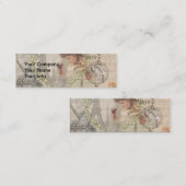 パリフランスガールかわいらしエッフェル スキニー名刺 (正面/裏面)