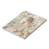 パリフランスガールかわいらしエッフェル ノートパッド (回転)