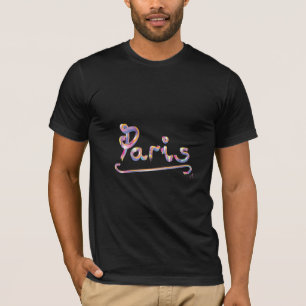 パリフランスグカラフルラフィッフランスのク Tシャツ