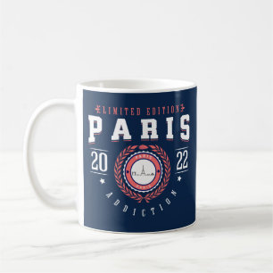 パリフランスシティトラベラーネービーブルー コーヒーマグカップ