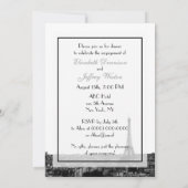 パリフランススカイラインキス#1 BW V婚約V 招待状 (裏面)