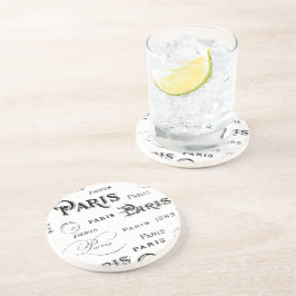パリフランスタイポグラフィお土産 コースター