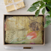 パリフランスチューリップデクページヴィンテージエフェラ 薄葉紙 (ギフト)