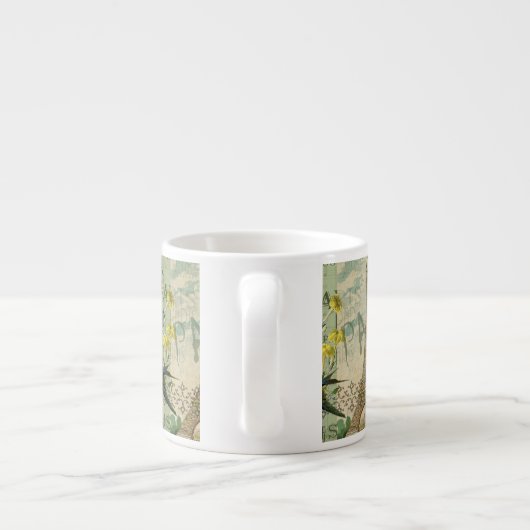 パリフランストラベルヴィンテージアンティークアー絵画トズ エスプレッソカップ (裏面)