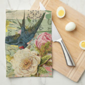 パリフランストラベルヴィンテージアンティークアー絵画トズ キッチンタオル (四つ折り)