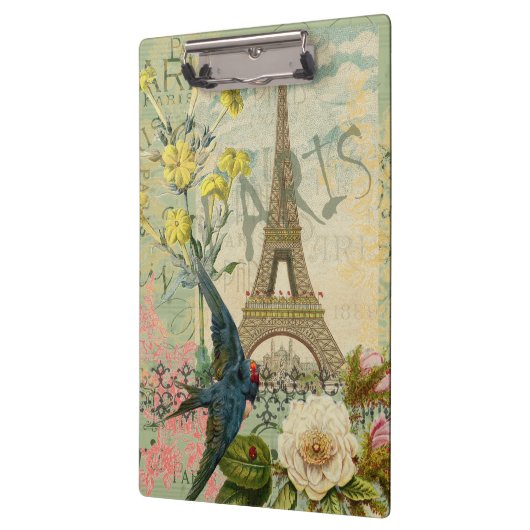 パリフランストラベルヴィンテージアンティークアー絵画トズ クリップボード (左)