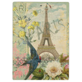 パリフランストラベルヴィンテージアンティークアー絵画トズ クリップボード (裏面)