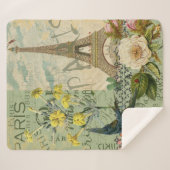 パリフランストラベルヴィンテージアンティークアー絵画トズ シェルパブランケット (正面(横))