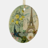 パリフランストラベルヴィンテージアンティークアー絵画トズ セラミックオーナメント (右)