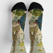 パリフランストラベルヴィンテージアンティークアー絵画トズ ソックス (上部)