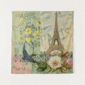 パリフランストラベルヴィンテージアンティークアー絵画トズ タペストリー (正面)