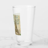 パリフランストラベルヴィンテージアンティークアー絵画トズ タンブラーグラス (左)