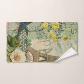 パリフランストラベルヴィンテージアンティークアー絵画トズ バスタオルセット (ハンドタオル)