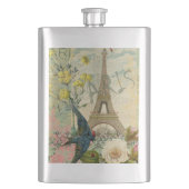 パリフランストラベルヴィンテージアンティークアー絵画トズ フラスク (正面)