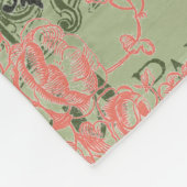 パリフランストラベルヴィンテージアンティークアー絵画トズ フリースブランケット (角)