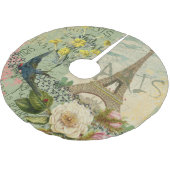 パリフランストラベルヴィンテージアンティークアー絵画トズ ブラッシュドポリエステルツリースカート (アングル)