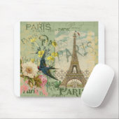 パリフランストラベルヴィンテージアンティークアー絵画トズ マウスパッド (マウス)