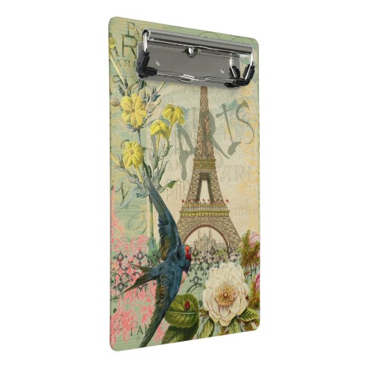 パリフランストラベルヴィンテージアンティークアー絵画トズ ミニクリップボード (アングル)