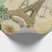 パリフランストラベルヴィンテージアンティークアー絵画トズ ラッピングペーパー (角)