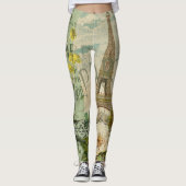 パリフランストラベルヴィンテージアンティークアー絵画トズ レギンス (正面)