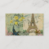 パリフランストラベルヴィンテージアンティークアー絵画トズ 名刺 (裏面)