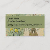 パリフランストラベルヴィンテージアンティークアー絵画トズ 名刺 (正面)