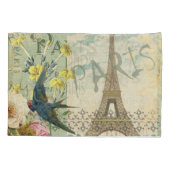 パリフランストラベルヴィンテージアンティークアー絵画トズ 枕カバー (裏面)